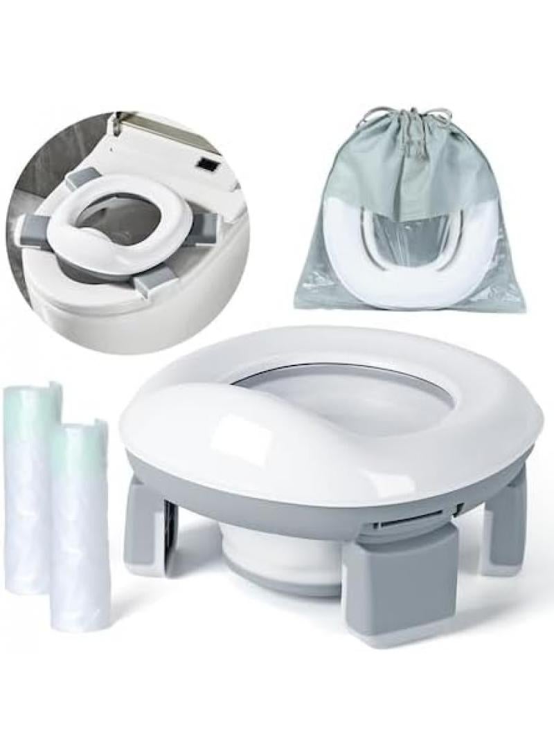 3 In 1 Portable Folding Baby Potty Travel Toilets Potty Training Seat WC Trainer Seat Collapsible Camping Toilet Easy To Clean