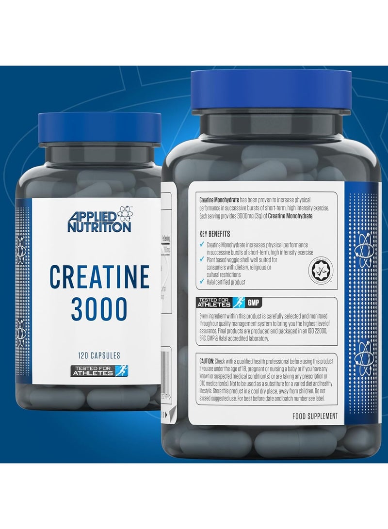 Applied Nutrition Creatine 3000 120 Capsules 30 Servings