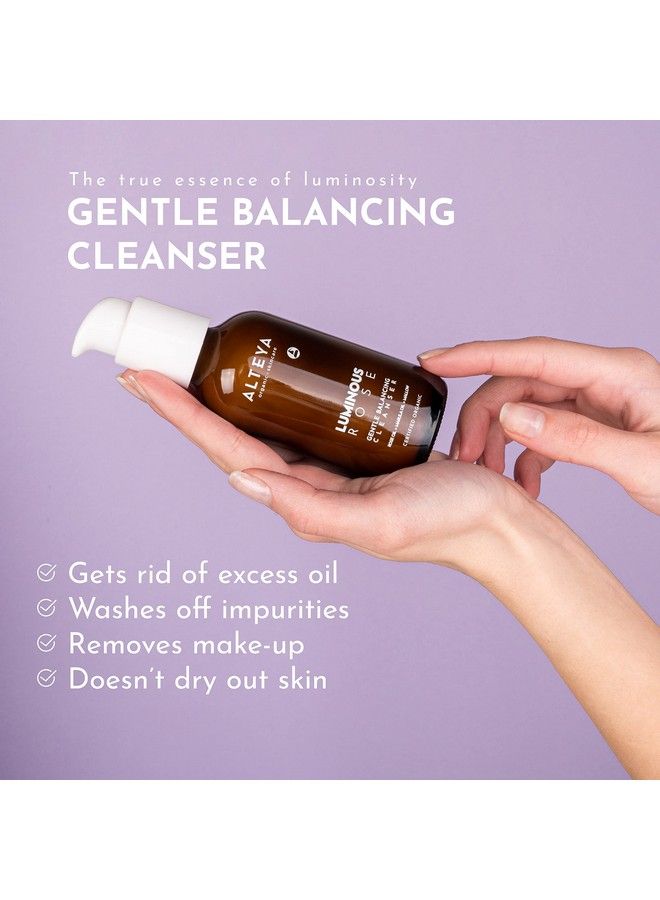 Gentle Brightening Cleanser Natrue Certified Organic Skin Care 6.8 Fl Oz/200 Ml Rose & Mullein Awardwinning Face Wash