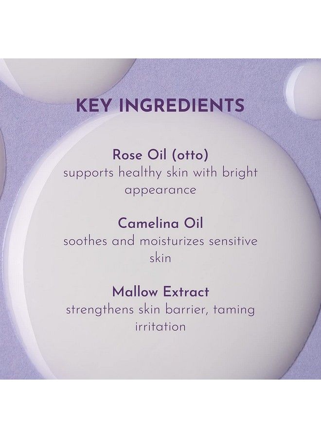 Gentle Brightening Cleanser Natrue Certified Organic Skin Care 6.8 Fl Oz/200 Ml Rose & Mullein Awardwinning Face Wash
