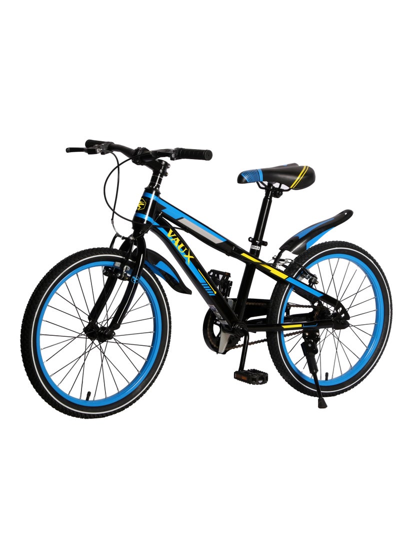 Vaux Max Kids Road Bike for 6-14 Years Boys And Girls, Adjustable Seat, 20 Inch Side Stand - Blue