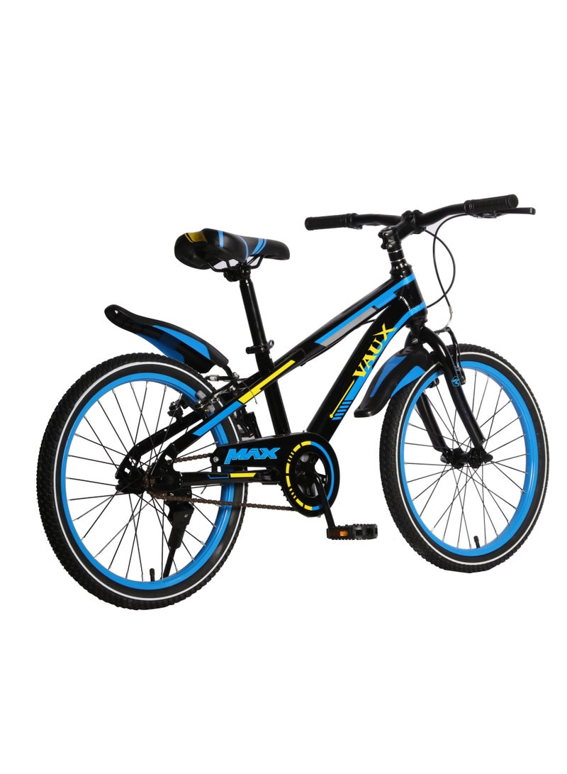 Vaux Max Kids Road Bike for 6-14 Years Boys And Girls, Adjustable Seat, 20 Inch Side Stand - Blue