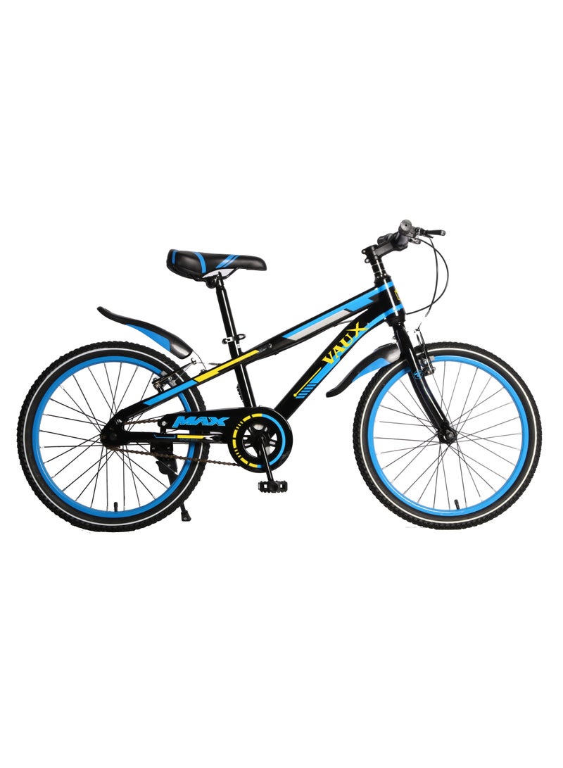 Vaux Max Kids Road Bike for 6-14 Years Boys And Girls, Adjustable Seat, 20 Inch Side Stand - Blue