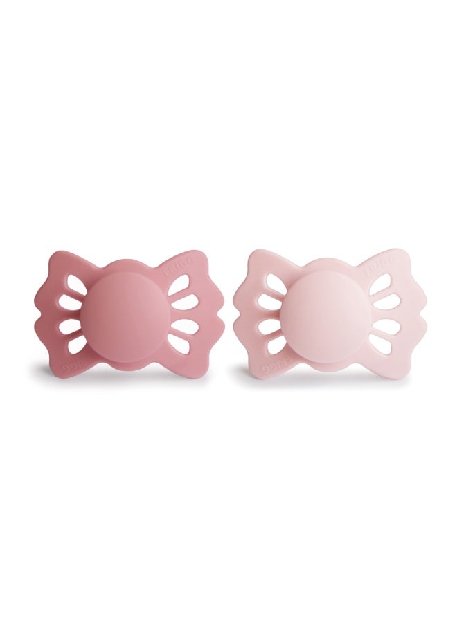 Lucky Symmetrical Silicone 2-Pack Cedar/Baby Pink - Size 1