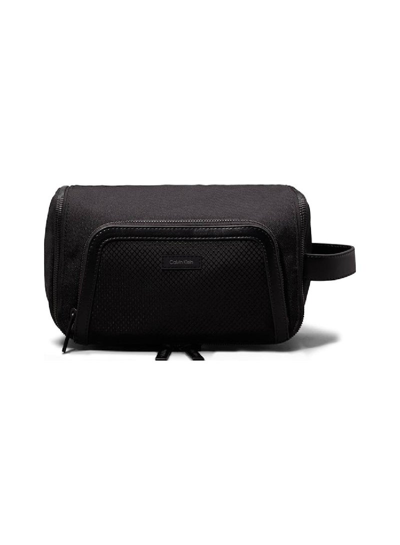 Men's CK Remote Washbag with Strap - Polyester, Black