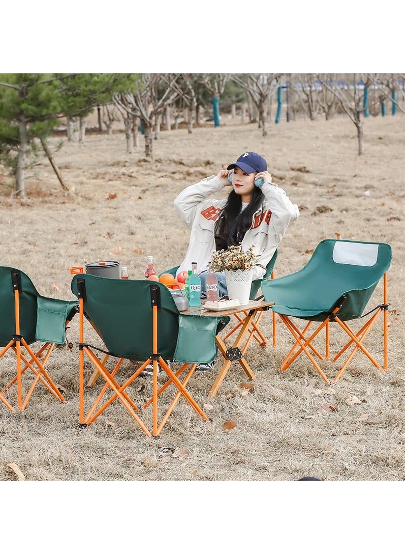 Ultralight Folding Camping Moon Chair - Durable 600D Oxford Fabric