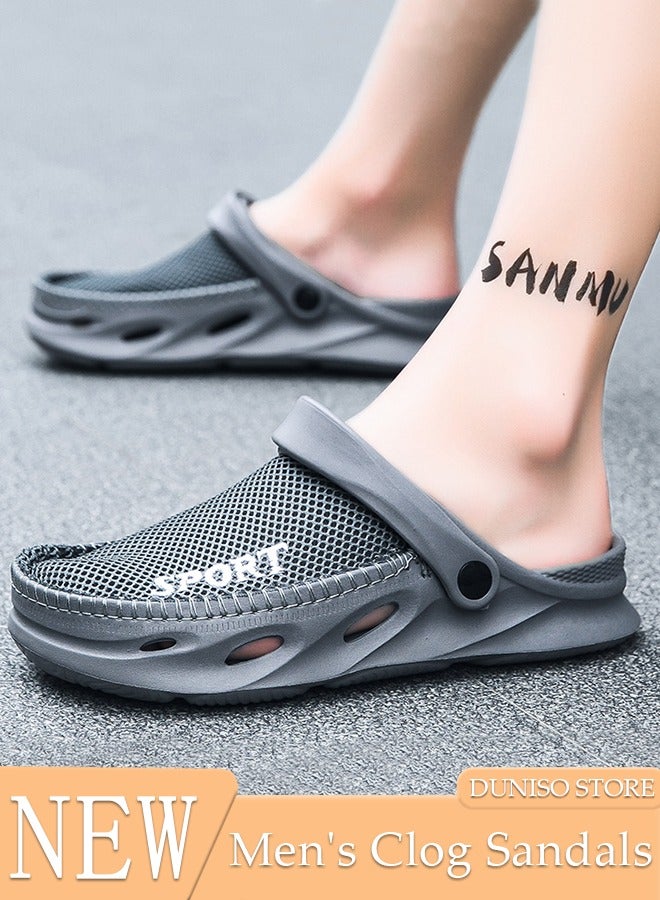 Clog Sandals Summer Sandals Lightweight Slide Sandal with Non-slip Soles Thick Sole Beach Slipper Breathable Slip-on Sandal House Flat Slipper for Pool Beach Yard Kitchen Shower Unisex