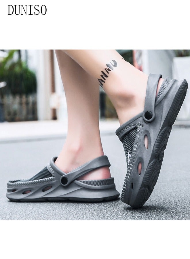 Clog Sandals Summer Sandals Lightweight Slide Sandal with Non-slip Soles Thick Sole Beach Slipper Breathable Slip-on Sandal House Flat Slipper for Pool Beach Yard Kitchen Shower Unisex