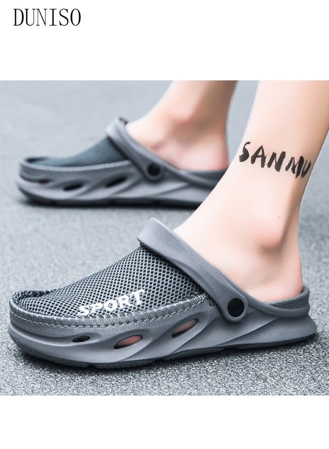 Clog Sandals Summer Sandals Lightweight Slide Sandal with Non-slip Soles Thick Sole Beach Slipper Breathable Slip-on Sandal House Flat Slipper for Pool Beach Yard Kitchen Shower Unisex