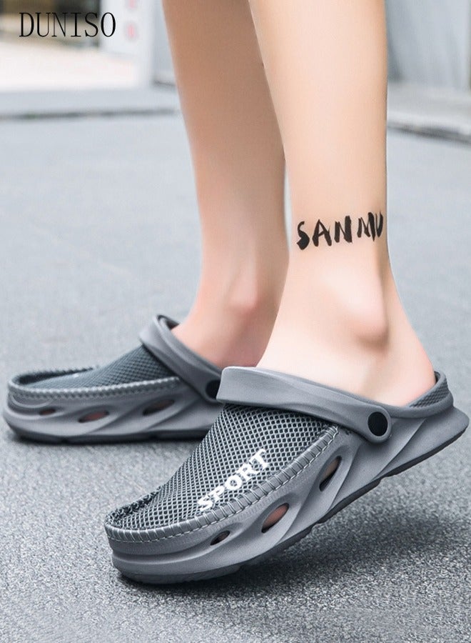 Clog Sandals Summer Sandals Lightweight Slide Sandal with Non-slip Soles Thick Sole Beach Slipper Breathable Slip-on Sandal House Flat Slipper for Pool Beach Yard Kitchen Shower Unisex