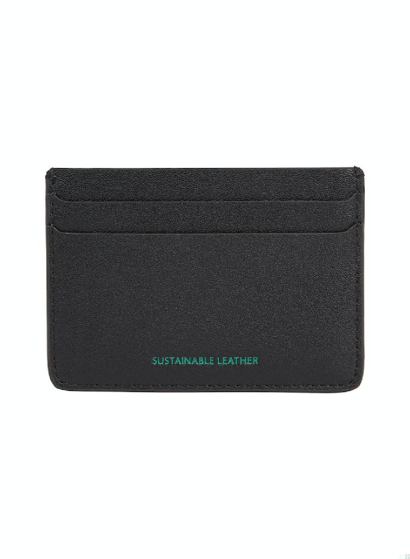 Men's Archive Leather Cardholder - Leather, Black