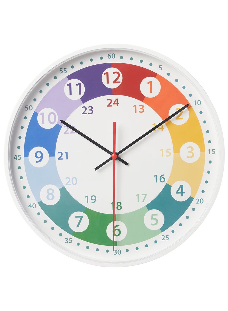 Wall clock, multicolour, 28 cm