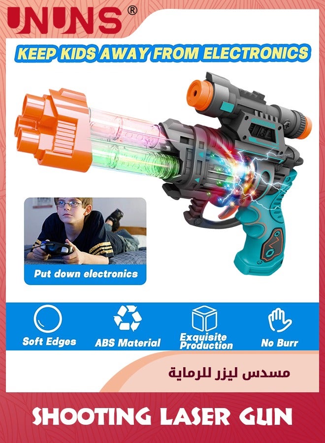 Light Up Pistol Toy,Hand Gun Toys With Sound Effects And Dazzling LED Lighting,Sound Light Toy Guns,Indoor Outdoor Gun Toy Shooting Game For Boys Girls Kids,Birthday Gifts Age 3+,Laser Gun