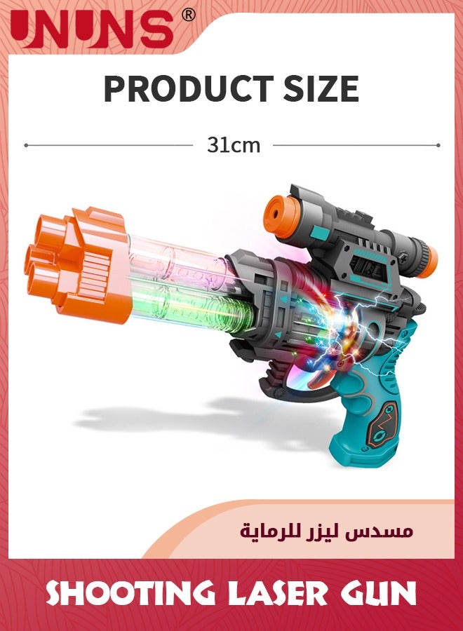 Light Up Pistol Toy,Hand Gun Toys With Sound Effects And Dazzling LED Lighting,Sound Light Toy Guns,Indoor Outdoor Gun Toy Shooting Game For Boys Girls Kids,Birthday Gifts Age 3+,Laser Gun