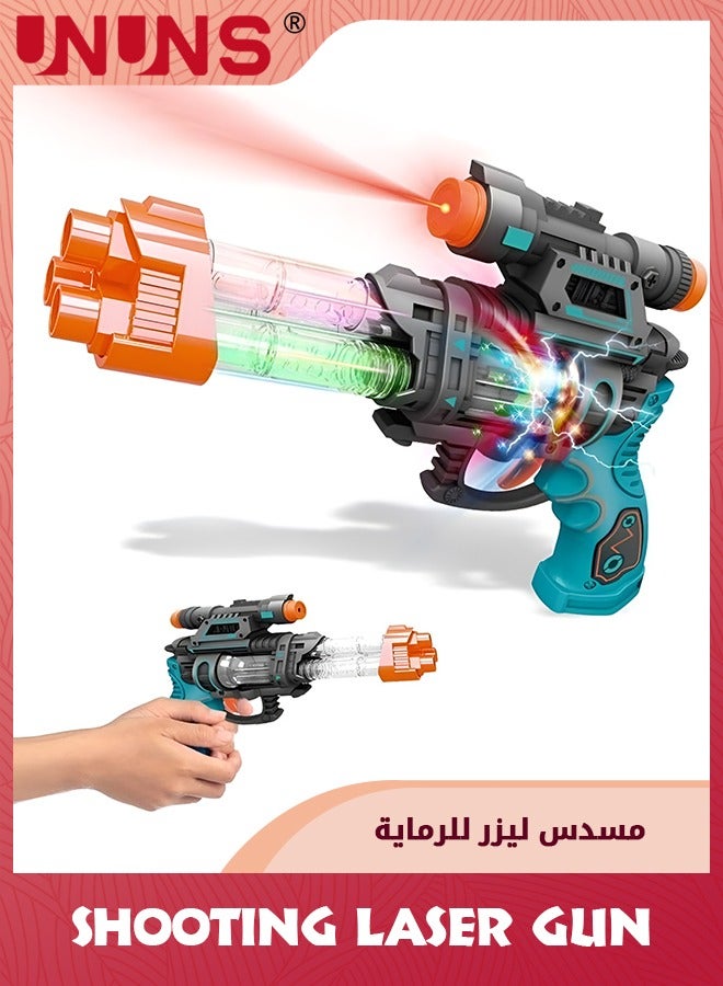 Light Up Pistol Toy,Hand Gun Toys With Sound Effects And Dazzling LED Lighting,Sound Light Toy Guns,Indoor Outdoor Gun Toy Shooting Game For Boys Girls Kids,Birthday Gifts Age 3+,Laser Gun
