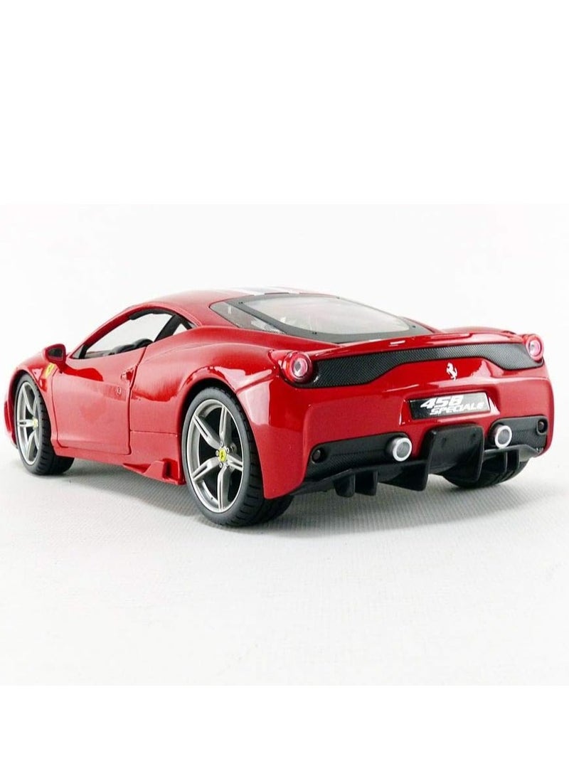 1:24 Scale Official Licensed Ferrari 458 Speciale A Electric Remote Control Sport Racing Hobby Toy Car, RC Car Model Vehicle Gift for Boys, Girls, Teens and Adults - Red