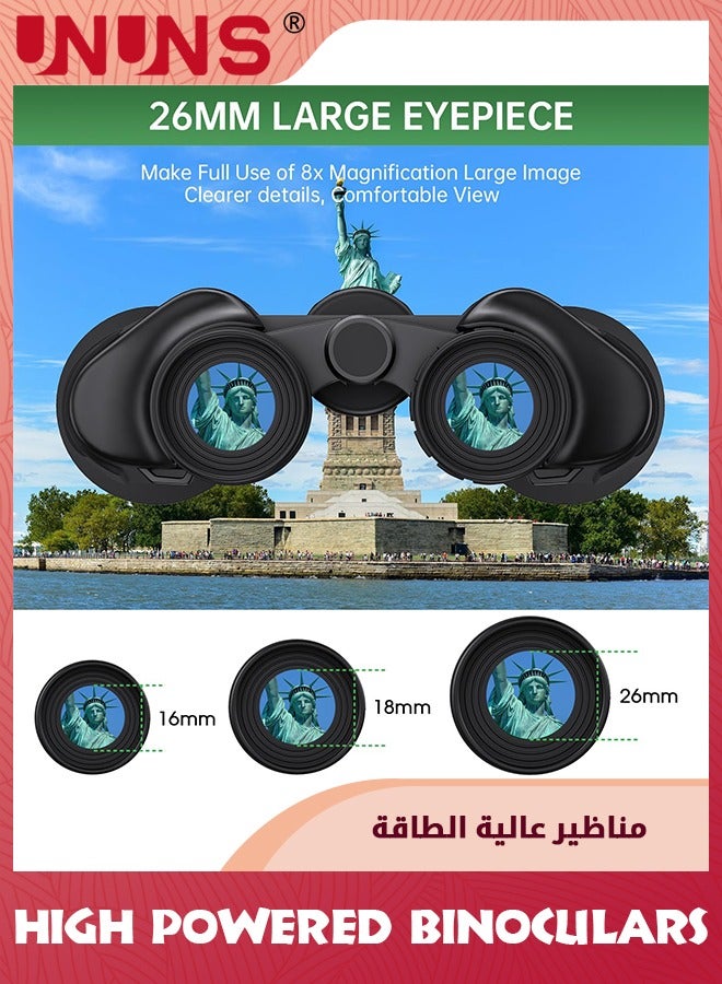 60x60 High Powered Binoculars,HD Professional Binoculars,Large Viewing Telescope Binoculars For Bird Watching Hunting Travel Stargazing Cruise Football Games Concert,Waterproof Binoculars For Adults