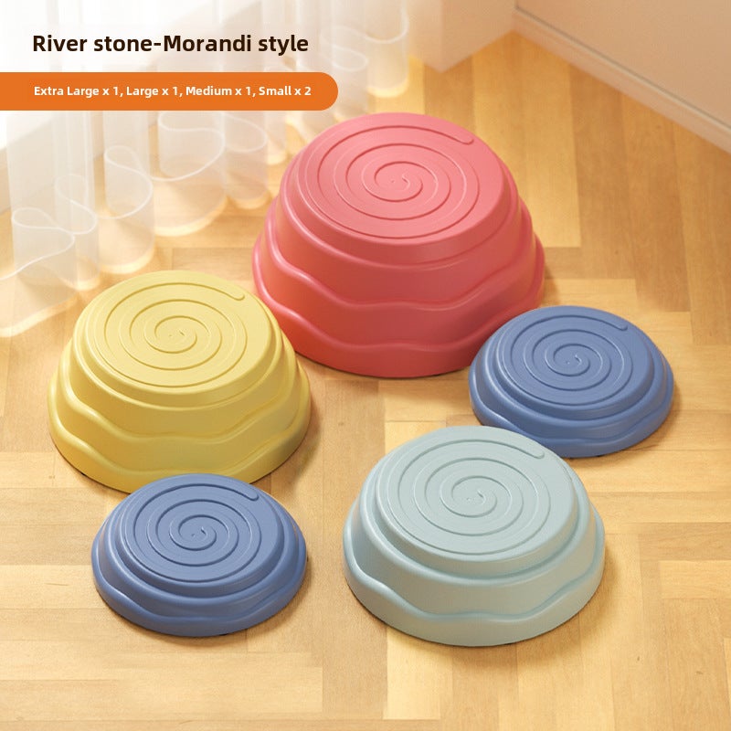 Kids Sensory Training River Stones Children's Feelings Training Balance Stone-Morandi 5-piece Set