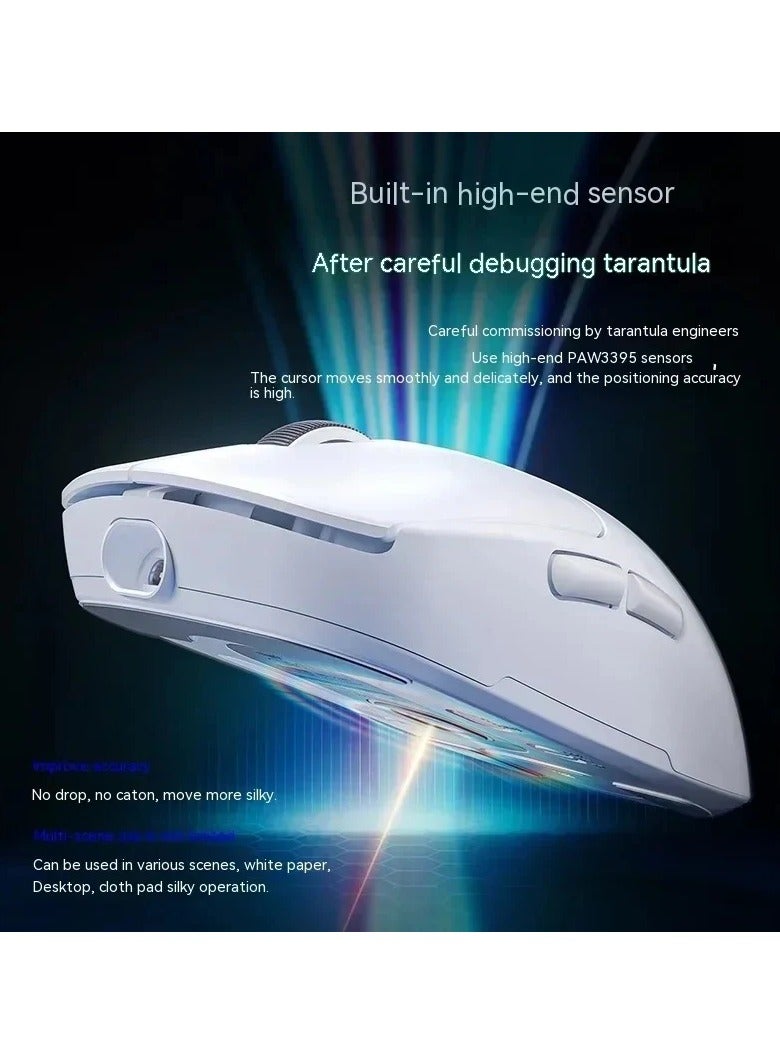 SC680 Superlight Wireless Gaming Mouse, Tri-Mode 2.4G/BT5.0/USB-C Gaming Mouse, 26000 DPI Rechargeable Wireless Mouse with 6 Programmable Buttons, Ergonomic Computer Mouse for Laptop/PC/Mac/Tablet