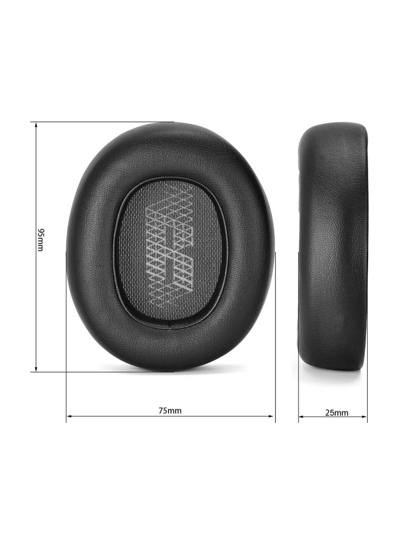 Live 650 BTNC E65BTNC Ear Cushion Memory Foam Ear Pads Replacement Compatible with JBL E65 E65BTNC / Duet NC / Live 650BTNC Live 660 BTNC Headphones (Black)