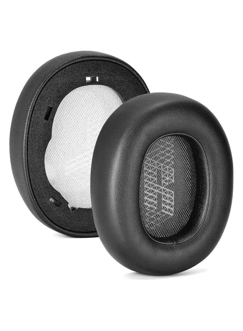 Live 650 BTNC E65BTNC Ear Cushion Memory Foam Ear Pads Replacement Compatible with JBL E65 E65BTNC / Duet NC / Live 650BTNC Live 660 BTNC Headphones (Black)