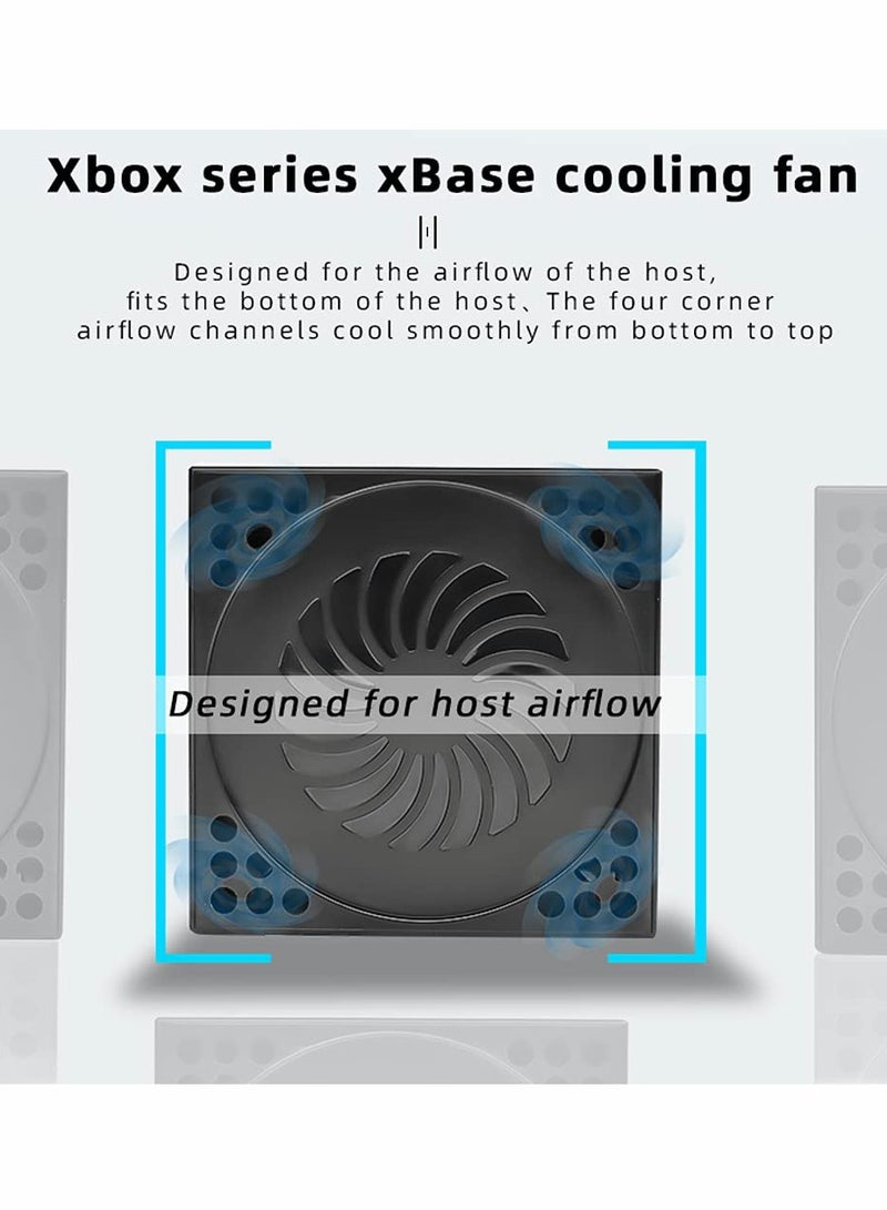 External Cooling System for Xbox Series X with 4 Fans and 3 USB Ports, Turbo Cooling Stand Mount for Enhanced Console Performance.