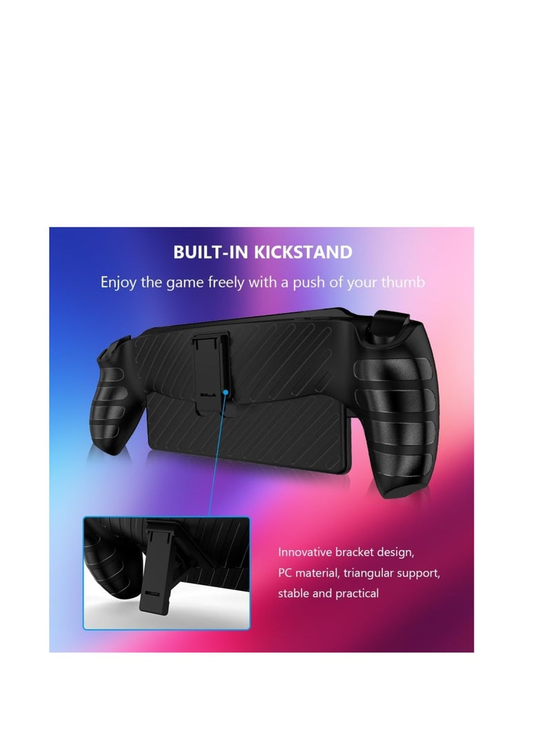 PlayStation Portal Remote Player Case with Stand Soft TPU Bumper Anti Slip Easy Grip PS5 Accessories Skin