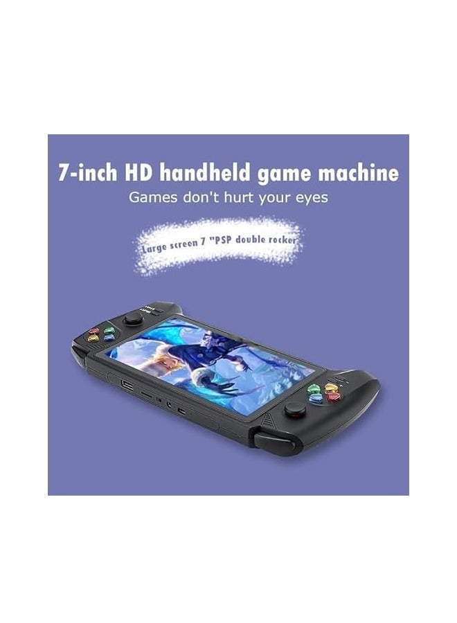 handheld game console 7 inch large screen with up to 5000 different games multi-function dual game console with handle can connect to TV with 2 controllers