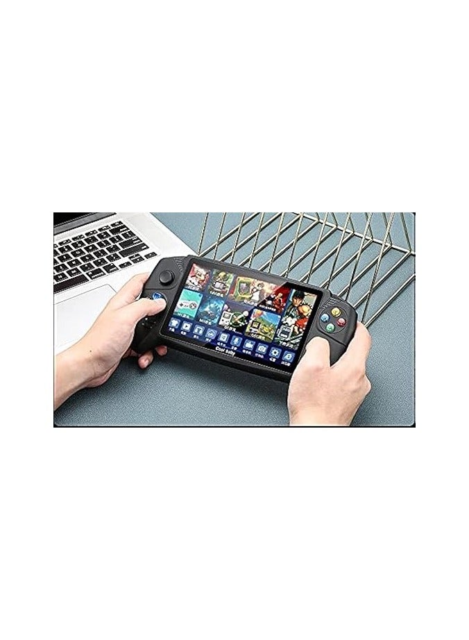 handheld game console 7 inch large screen with up to 5000 different games multi-function dual game console with handle can connect to TV with 2 controllers