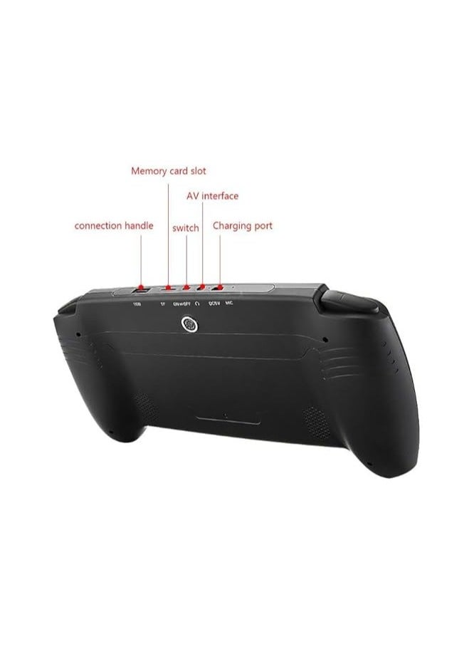 handheld game console 7 inch large screen with up to 5000 different games multi-function dual game console with handle can connect to TV with 2 controllers