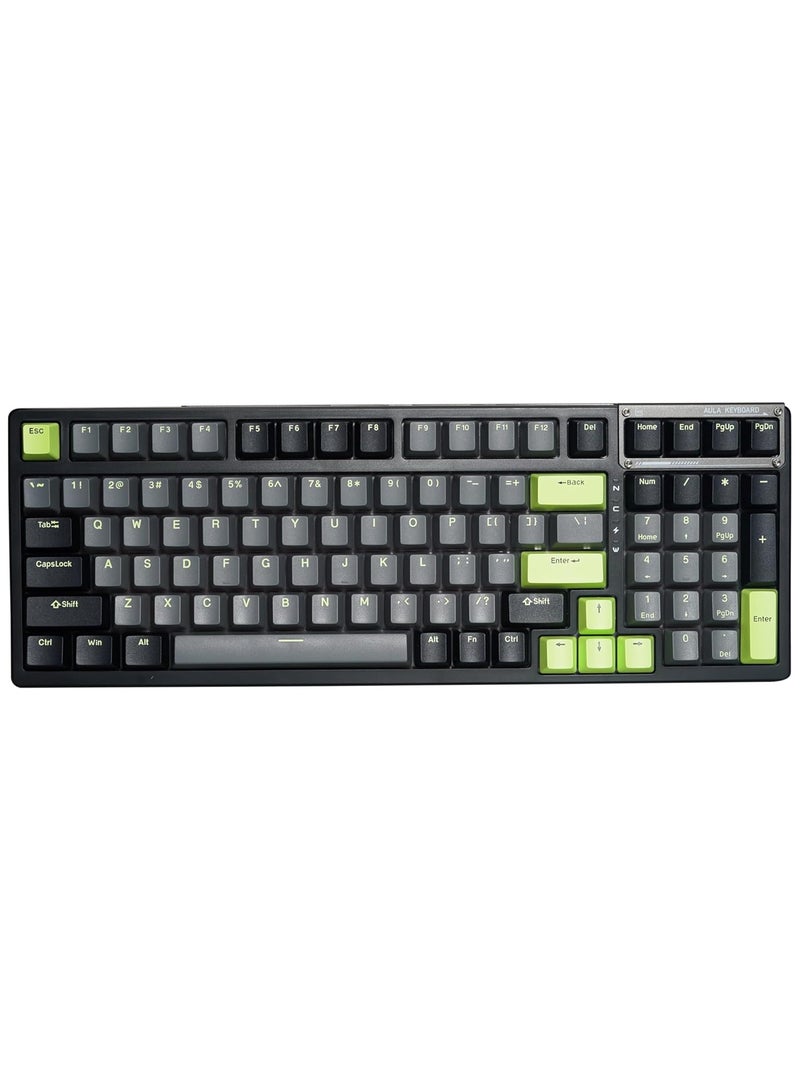 F98 Wireless Mechanical Keyboard, 95% Hot-swappable, Pre-lubed Nimbus V3 Switch, Gasket Structure, RGB Backlit, Tri-Mode BT5.0/2.4G/USB-C Mechanical Keyboard