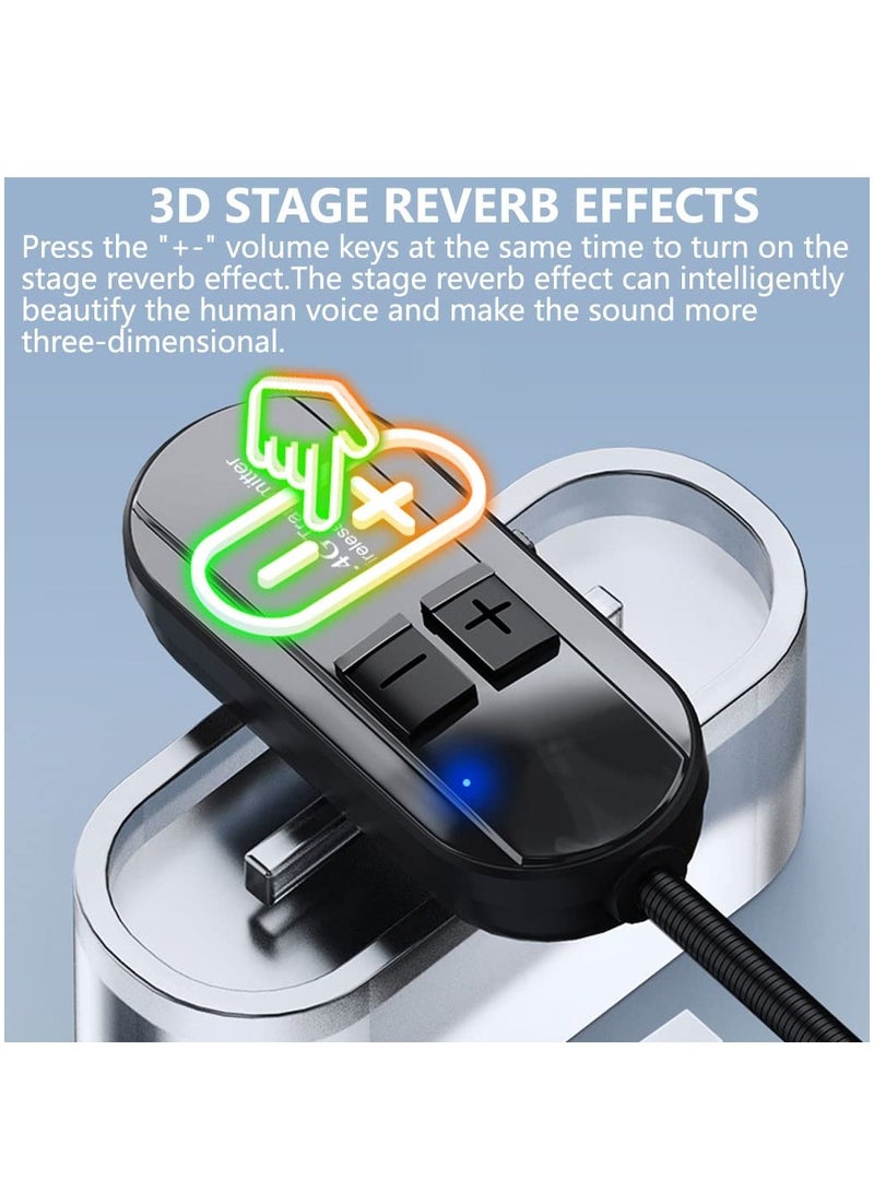 Wireless Microphone Headset and Handheld Mic Combo, 160ft Range, 2.4G Dual-Mode for Voice Amplifiers, PA Systems, Teaching, Singing, and Fitness Activities.