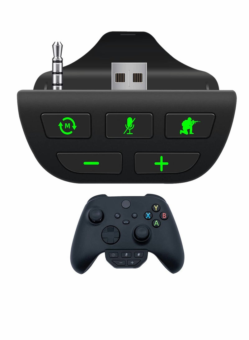 Xbox Series X/S Headset Audio Adapter with Volume Control and Scout Mode