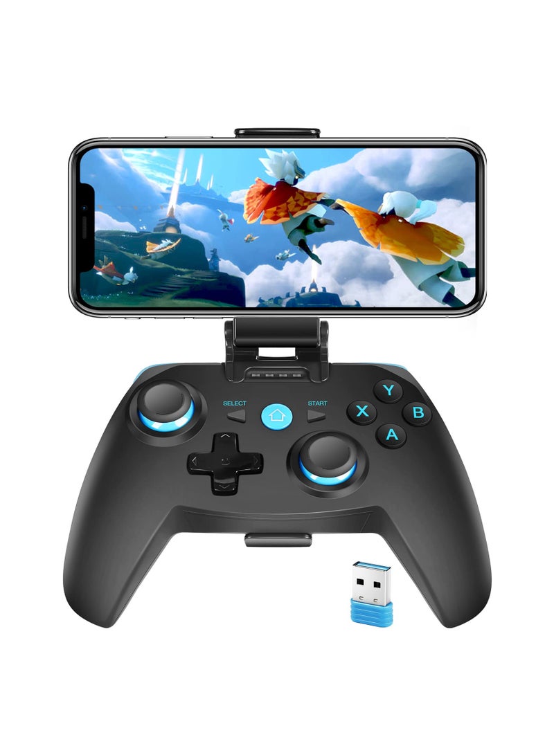 Bluetooth Gamepad Controller for iPhone, Android, Windows, Steam Deck, and DualShock Wireless Gamepad for Mobile Devices