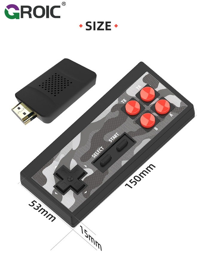 Y2S Mini HD Game Console, Plug and Play Video Game Console, Built-in 1800 Games, Support HDMI High-Definition Output Retro Wireless Double-Play Player for Family Entertainment