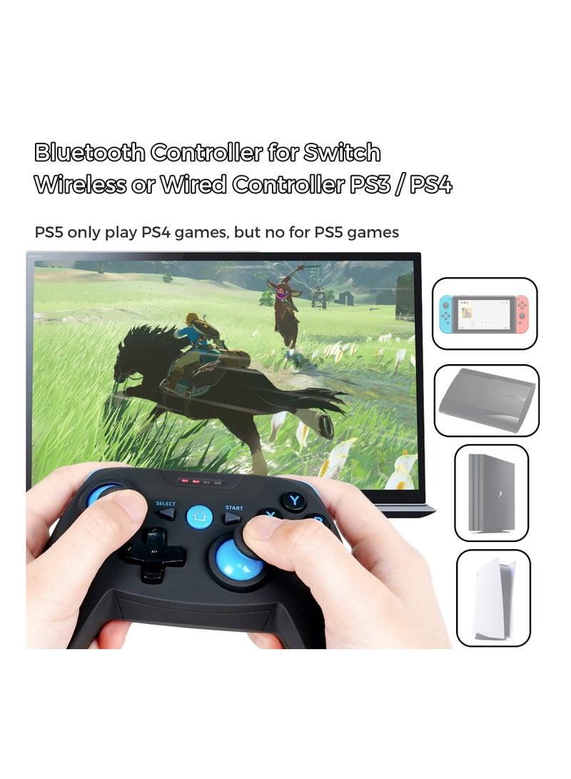 Bluetooth Gamepad Controller for iPhone, Android, Windows, Steam Deck, and DualShock Wireless Gamepad for Mobile Devices