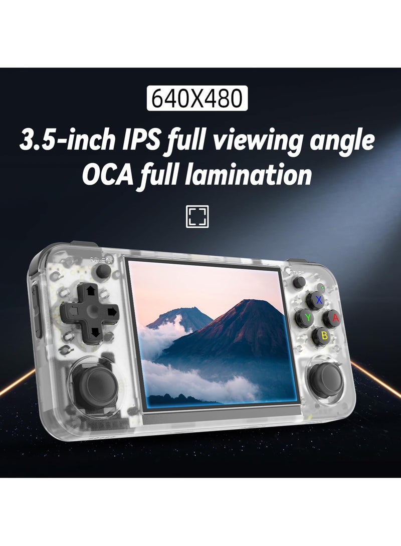 SYOSI Retro Handheld Game Console, Portable Pocket Video Game Player, 3.5 Inch IPS Screen, Linux OS, Built-in 64G TF Card, Built-in 5500+ Games, Support HDMI TV Output/5G WiFi/Bluetooth 4.2