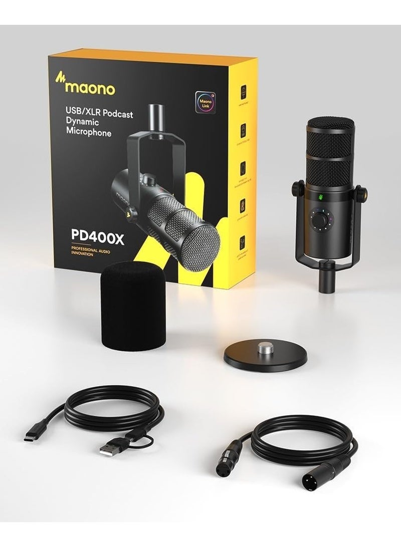 MAONO PD400X XLR/USB Dynamic Microphone