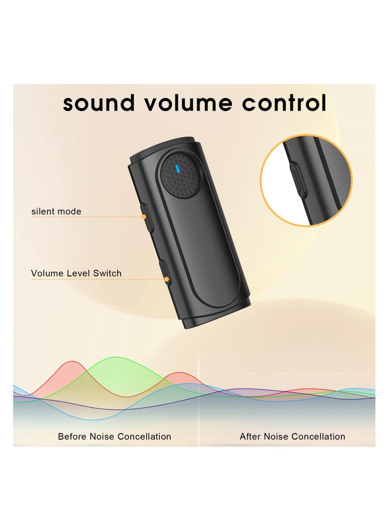 Professional Wireless Lavalier Lapel Microphone, for iPhone - Bluetooth Mini Mic for Video Recording with Portable Charging Case - Small Clip on Phone Microphones for Podcast Vlogging tiktok