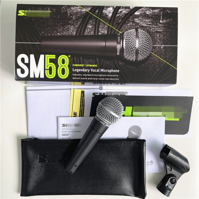 Foreign trade cross-border SM58S wired dynamic microphone karaoke stage performance SM58LC microphone high quality karaoke SM58 (no switch)