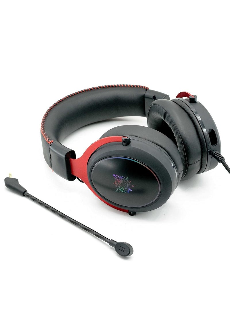 X10 Over Ear Gaming Stereo Headset With Noise Canceling Detachable Mic for Gaming And Music