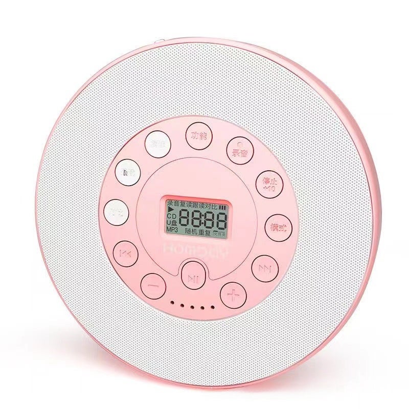 Portable CD Player MP3 Disc Music Early Education pink cd player