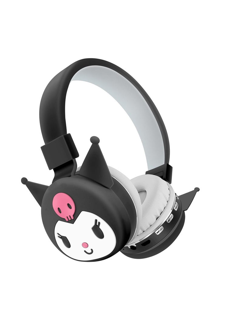 Cute Cat Ear Bluetooth Headphones for Kids with Microphone and TF Card, Perfect for School, Tablets, and Phones, Ideal for Boys and Girls