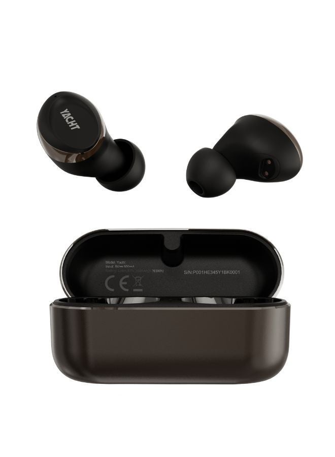 Yacht Wireless Earbuds with Wind Noise Cancellation, Gold Color