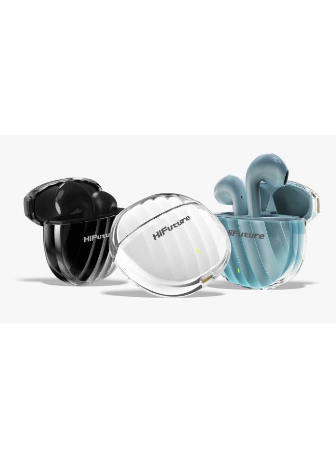 FlyBuds 3 True Wireless Earbuds, 24Hrs Playtime, Waterproof, White