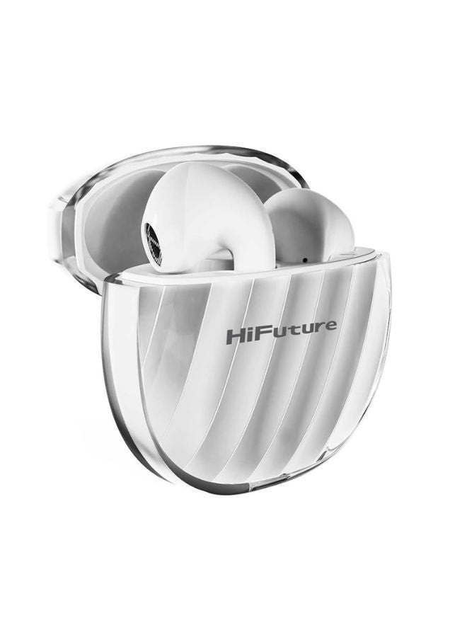 FlyBuds 3 True Wireless Earbuds, 24Hrs Playtime, Waterproof, White