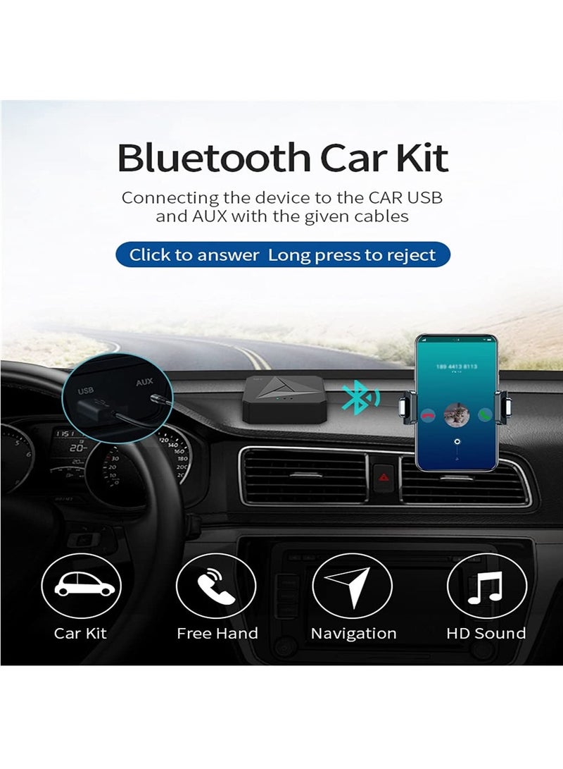 SYOSI Bluetooth 5.0 Transmitter Receiver, 2-In-1 Bluetooth Transmitter NFC Bluetooth Receiver Wireless Audio Bluetooth Adapter with 3.5mm Jack and RCA for TV Home Stereo Car Pc Home Theater