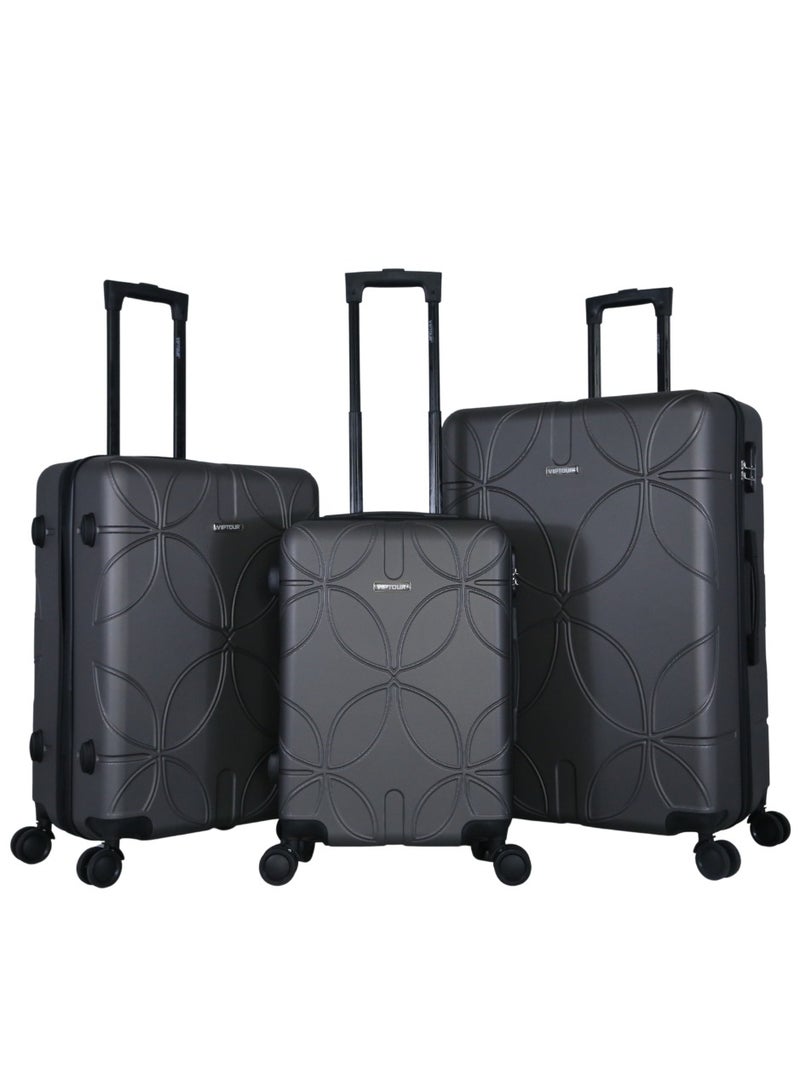 Luggage Set 3Pcs ABS Trolley Bag Set With Number Lockable System