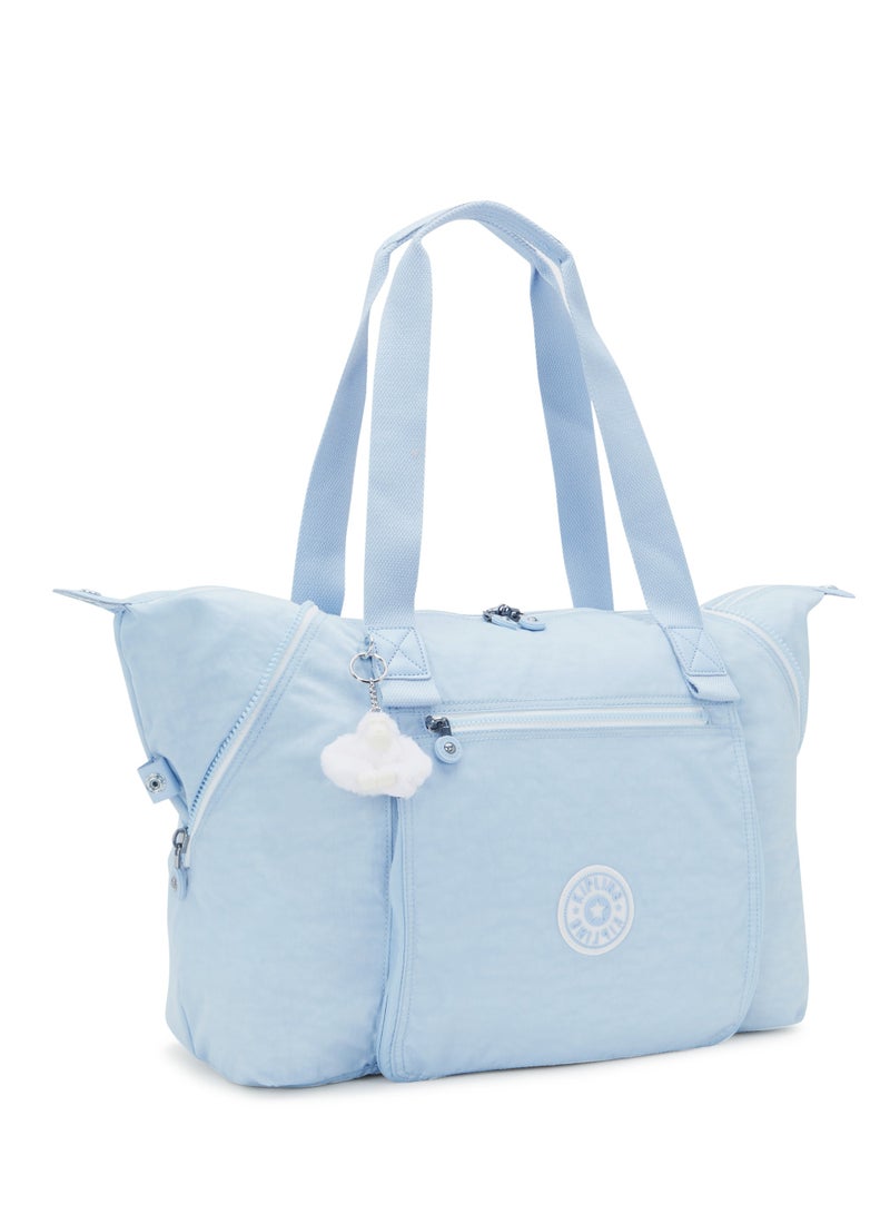 Kipling Wellness Art M Frost Blue Bl Large Tote Bag