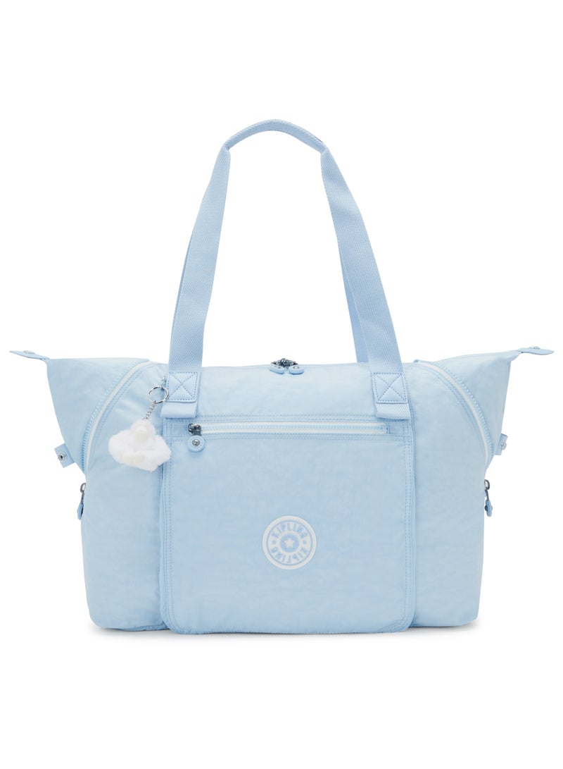 Kipling Wellness Art M Frost Blue Bl Large Tote Bag